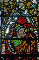 Fenster w3, Darstellung des Propheten Sacharja (Zacharias) (Buntglas)